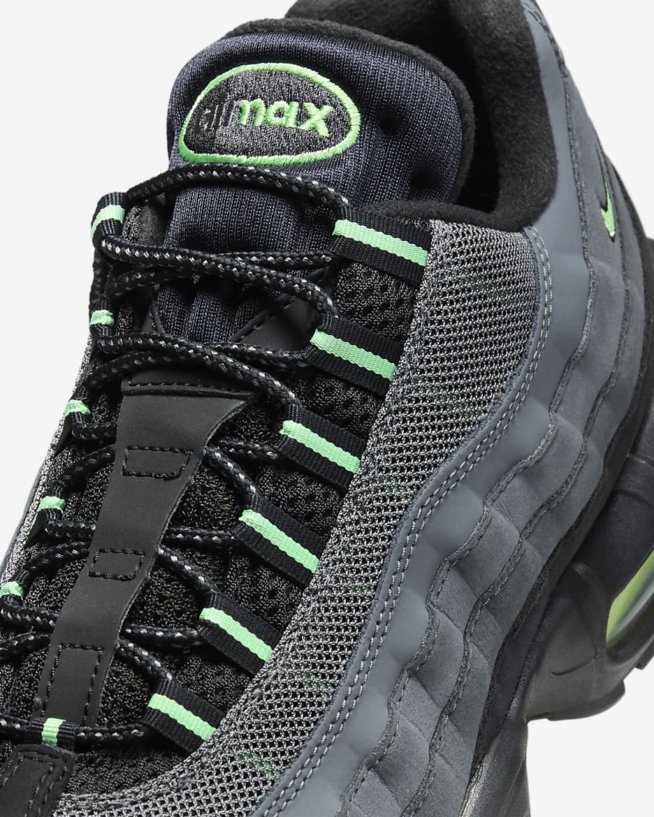 Air max 95 black grey green on sale